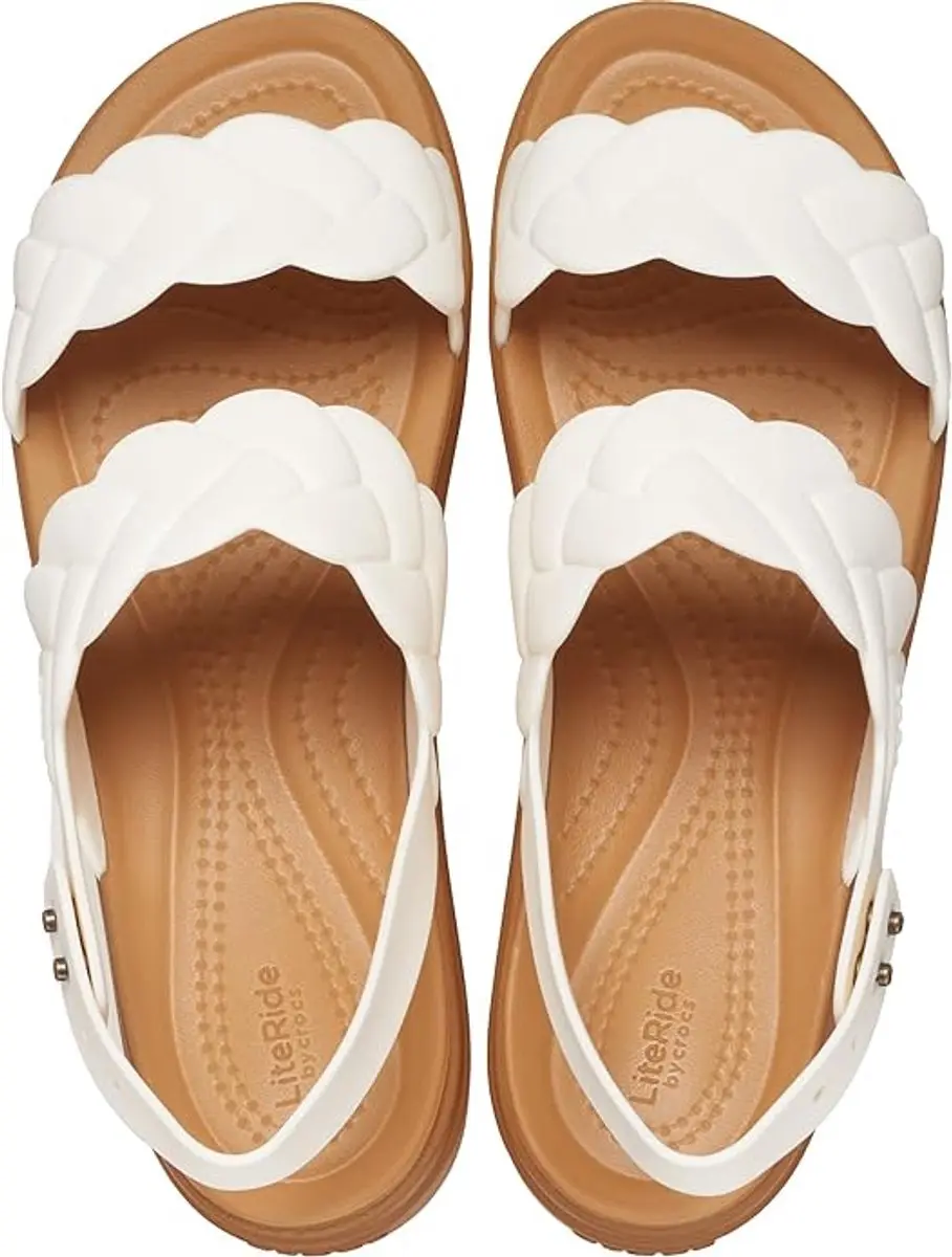Crocs Brooklyn Woven Upper Low Wedge Wit Maat 36/37 US W6