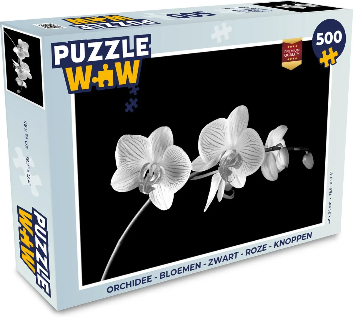PuzzleWow Orchidee Legpuzzel 500 Stuks - Multicolor