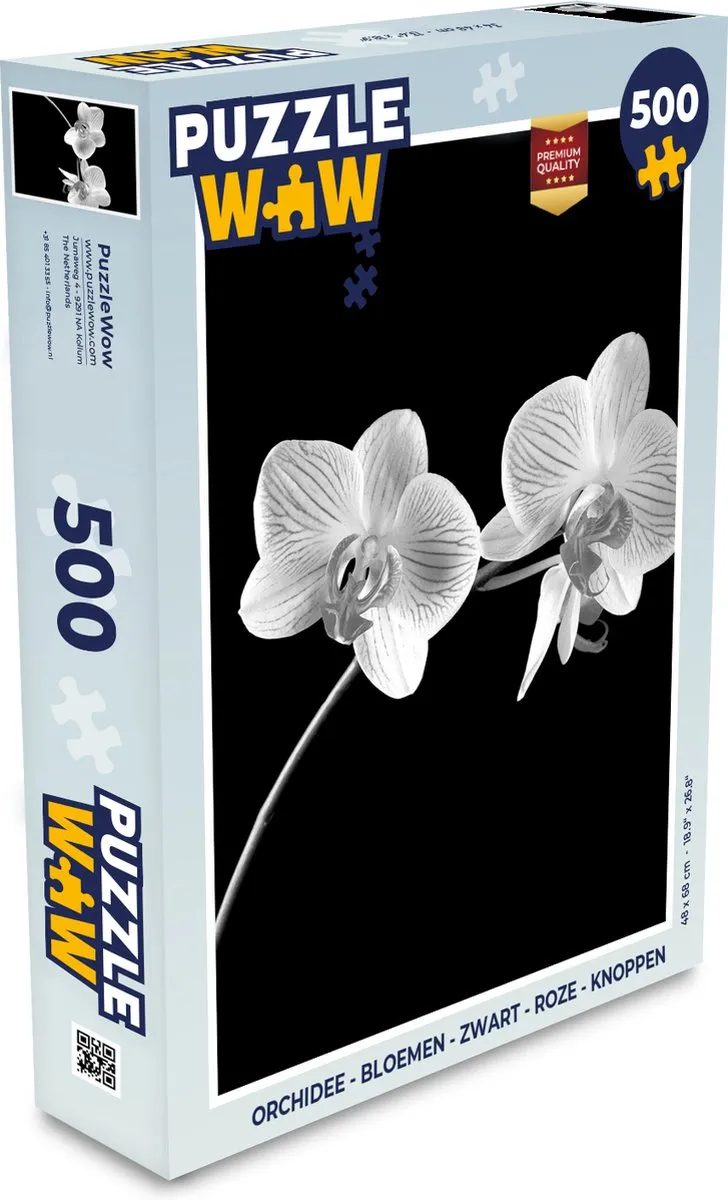 PuzzleWow Orchidee Legpuzzel 500 Stuks - Multicolor