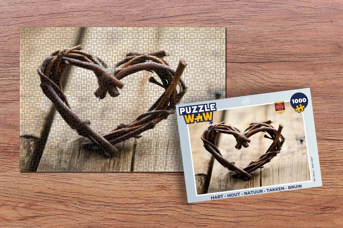PuzzleWow Hart Natuur Legpuzzel 1000 Stuks - 8721169392202