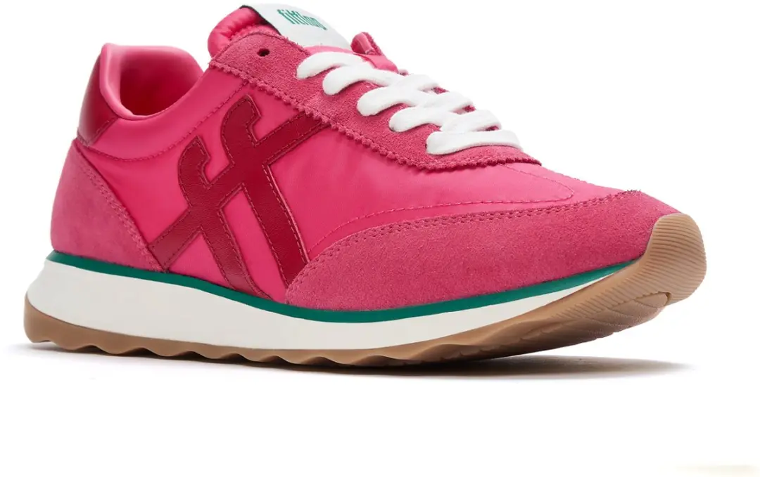 FitFlop Retro-Q FF Fabric/Suede Sneakers BESSENROOD