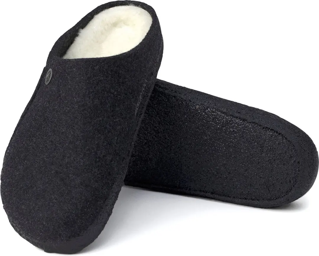 Birkenstock Zermatt Filz Shearling Pantoffels - Maat 42 - Antraciet