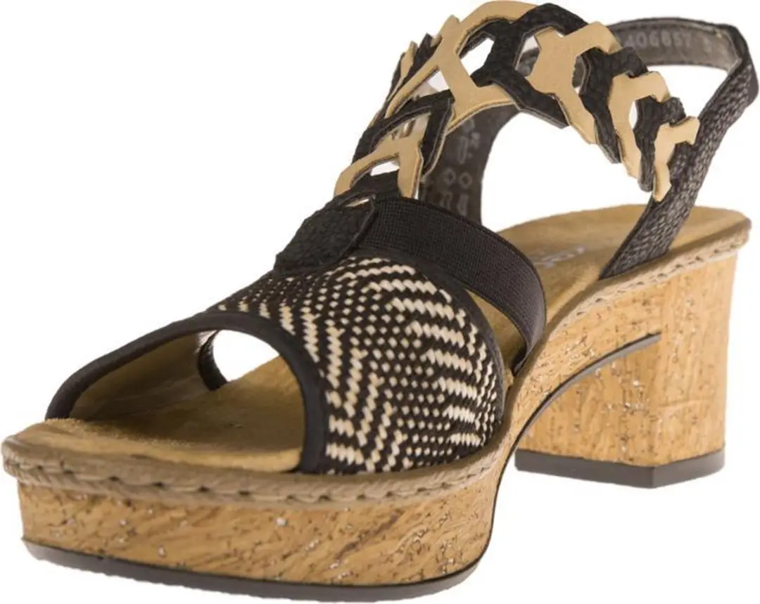 Rieker 233605 Sandalen - Dames - Zwart - Maat 40 - afbeelding 2 van 6