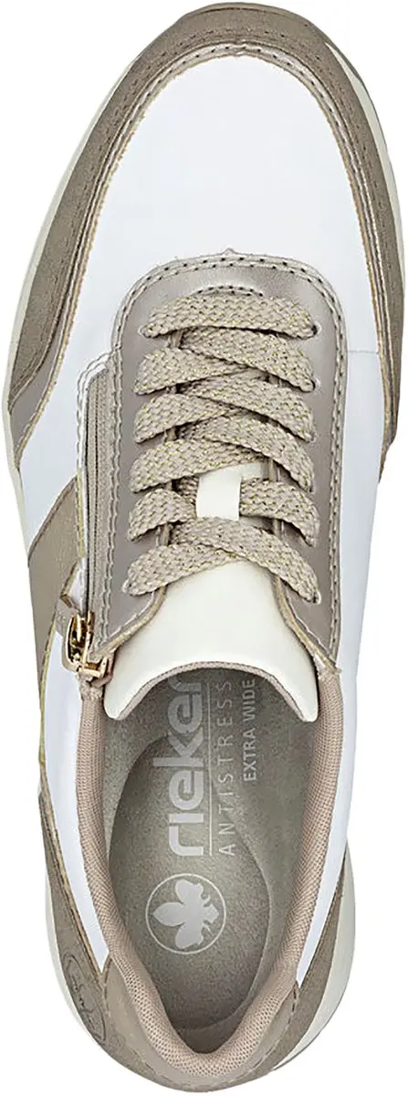 Rieker Alabama Leren Sneakers 36 - Wit