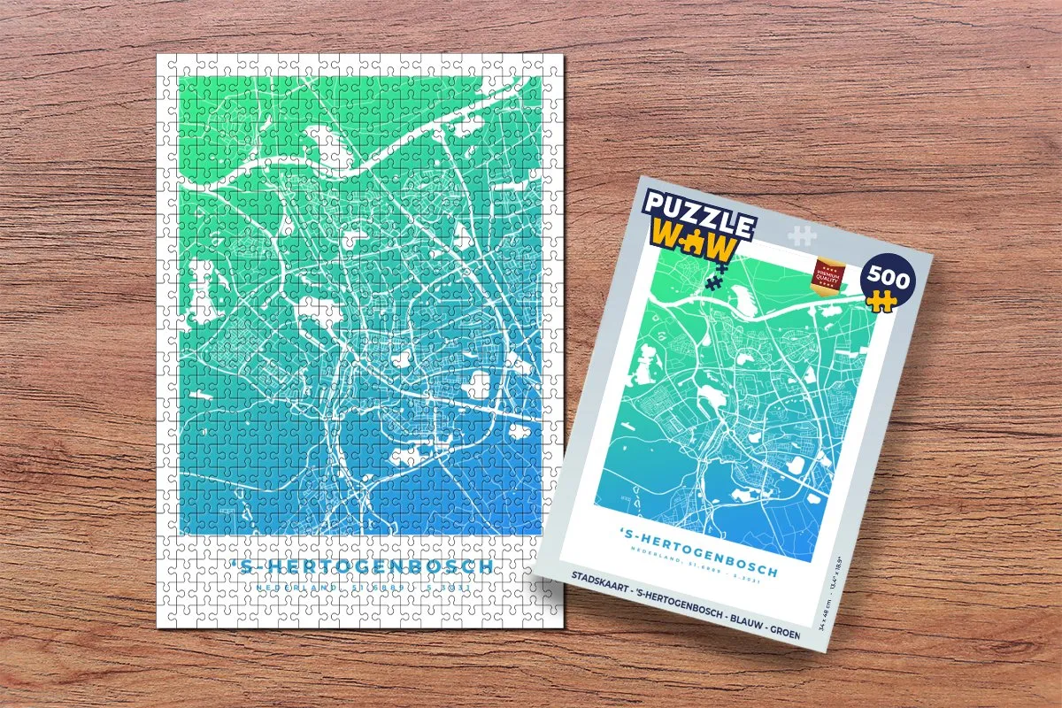 PuzzleWow 's-Hertogenbosch Legpuzzel 500 Stuks - Multicolor