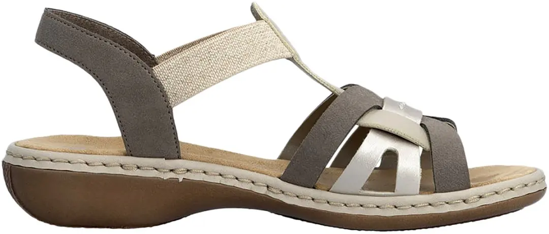 Rieker Elastische Sandalen 39 - Beige - afbeelding 2 van 6