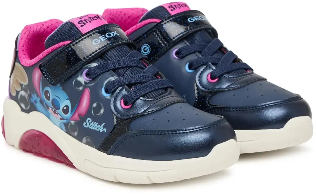 GEOX Fadinlight Meisjes Sneakers - 31 - Marineblauw/Fuchsia