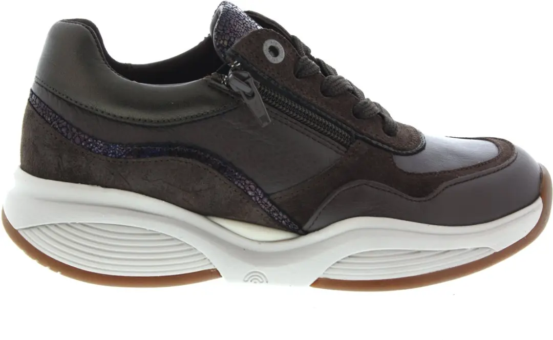 Dames Veterschoenen Xsensible Swx11 Darkbrown Combi Hx Donkerbruin
