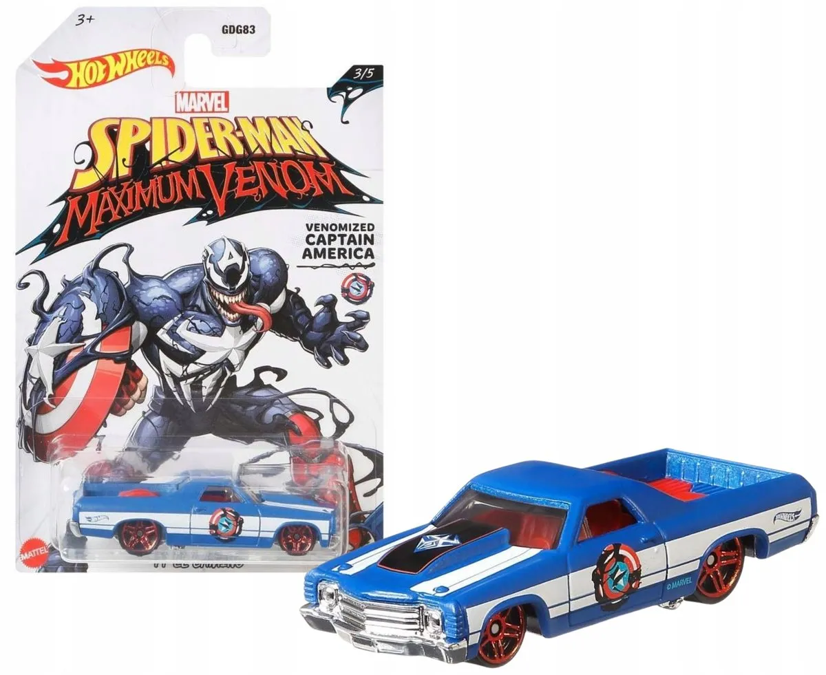 Hot Wheels Marvel '71 El Camino Captain America Venom