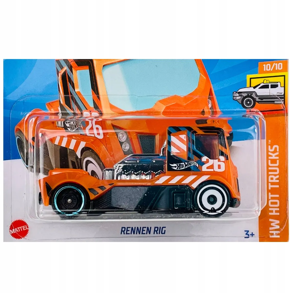 Hot Wheels Rennen Rig HCW42 - Oranje - afbeelding 3 van 3