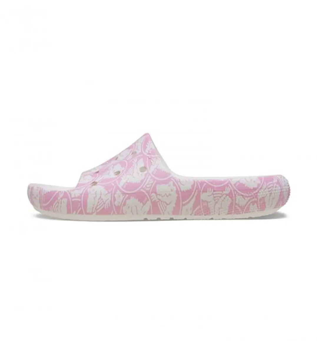 Crocs Classic Duke Print Slide Roze Maat 39/40 US M7/W9