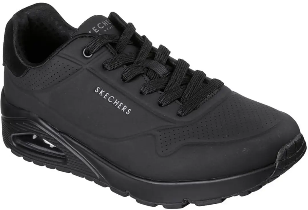 Skechers Uno Heren Sneakers 183004 - Zwart - afbeelding 3 van 5