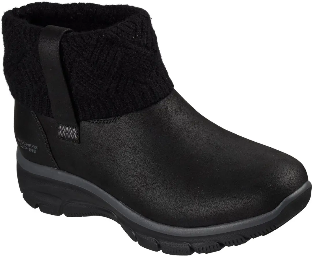Skechers EASY GOING - COZY WEATHER 4 Dames Instappers - Zwart - afbeelding 4 van 6