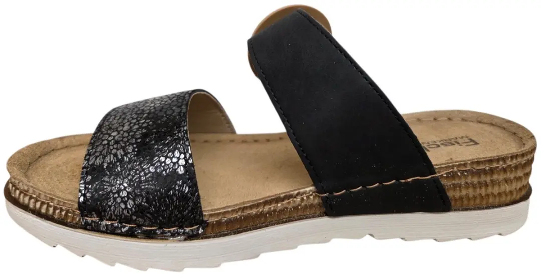 Fischer 556207 222 Slippers Dames - Zwart - 38