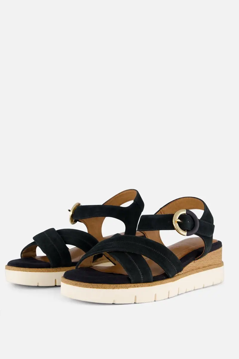 Tamaris Sandalen blauw Leer
