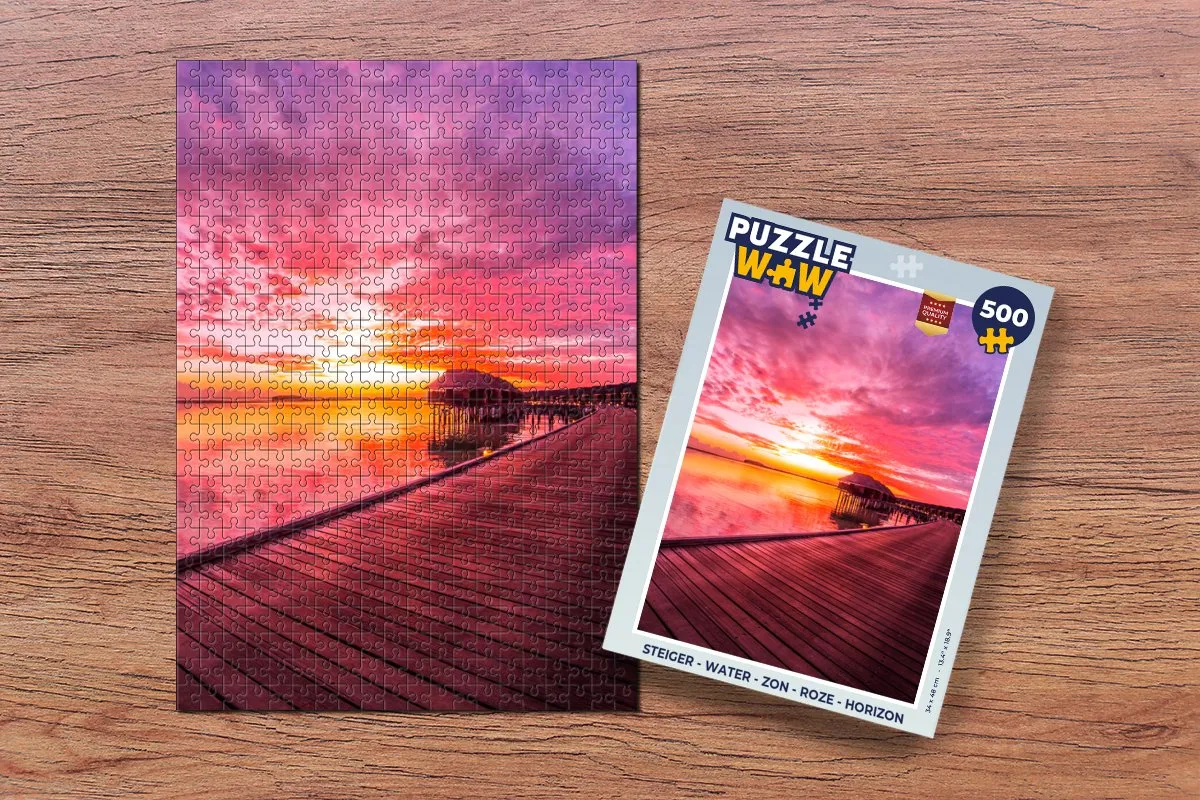 PuzzleWow Steiger Horizon Legpuzzel 500 Stuks - Multicolor
