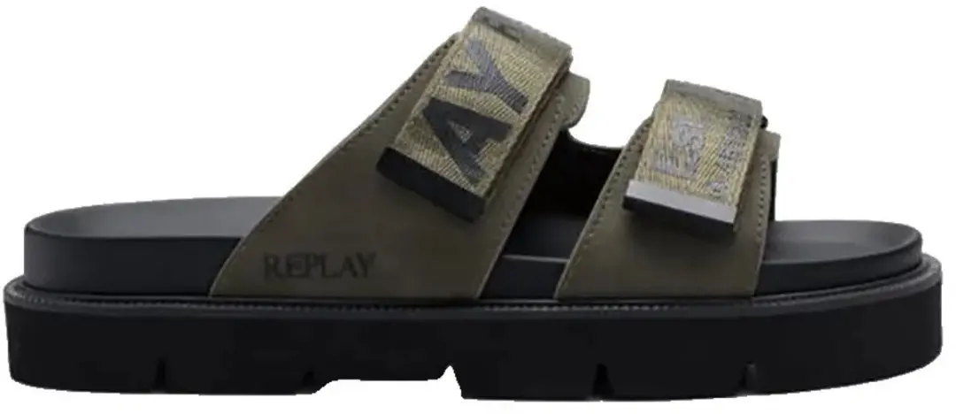 Replay Hallan Straps Sandalen Groen EU 45 Man