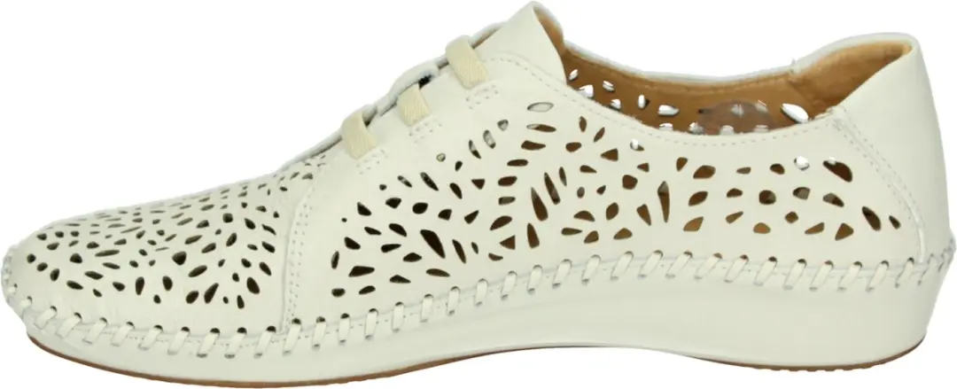 Pikolinos 655-4783 Dames Veterschoenen - Wit/Beige - Maat 41
