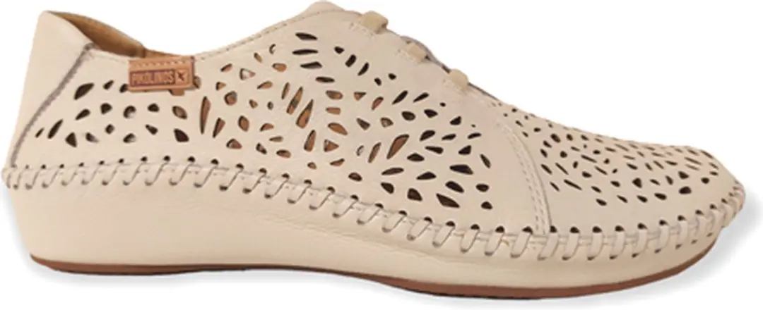 Pikolinos 655-4783 Dames Veterschoenen - Wit/Beige - Maat 41