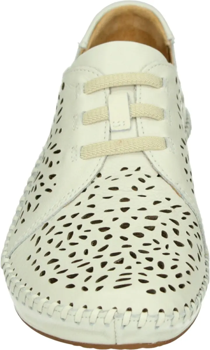 Pikolinos 655-4783 Dames Veterschoenen - Wit/Beige - Maat 41