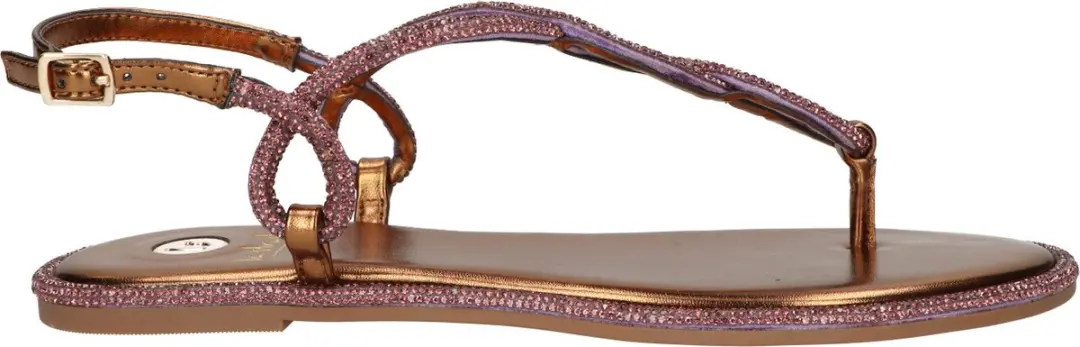 La Strada Sandaal Brons Glitter Synthetisch