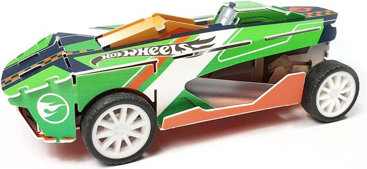 Hot Wheels Motor Maker Kit Street Racers Warp Speeder - Groen
