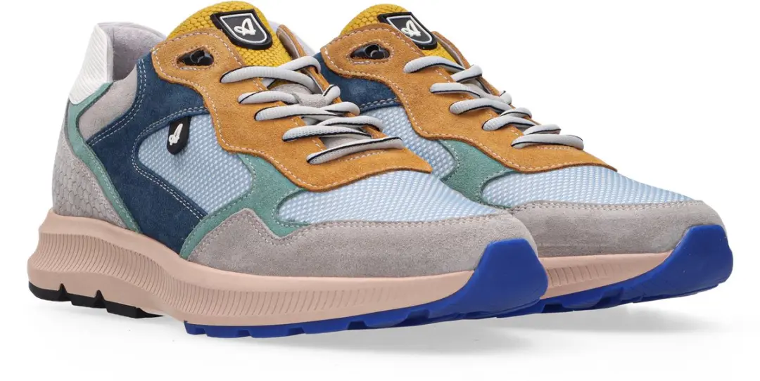 Australian Cadiz Heren Sneakers - Blauw Grijs Groen - Maat 42 - afbeelding 4 van 6