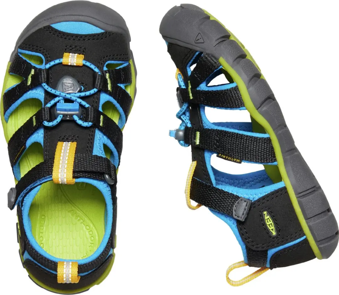 Keen Seacamp II Sandalen - Maat 24 - Zwart/Brilliant Blue - afbeelding 3 van 6