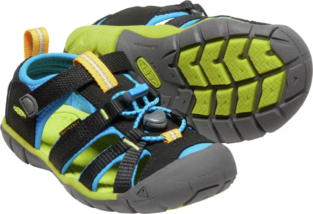 Keen Seacamp II Sandalen - Maat 24 - Zwart/Brilliant Blue - afbeelding 6 van 6