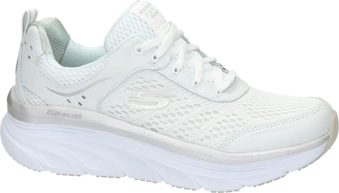 Skechers D’Lux Walker Infinite Motion Sneakers - 41 - Wit/Zilver