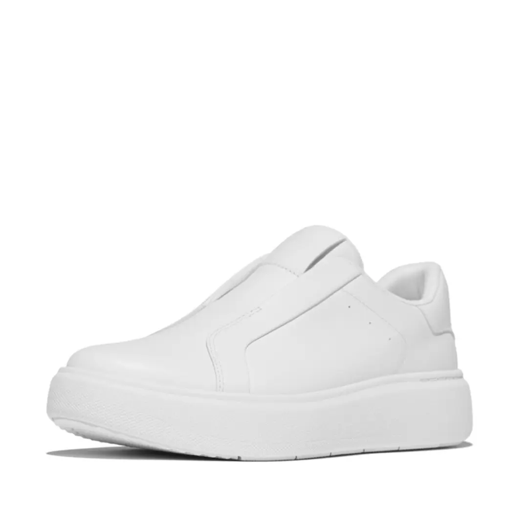 FitFlop FitFlop Rtg Leather Laceless Sneakers WIT