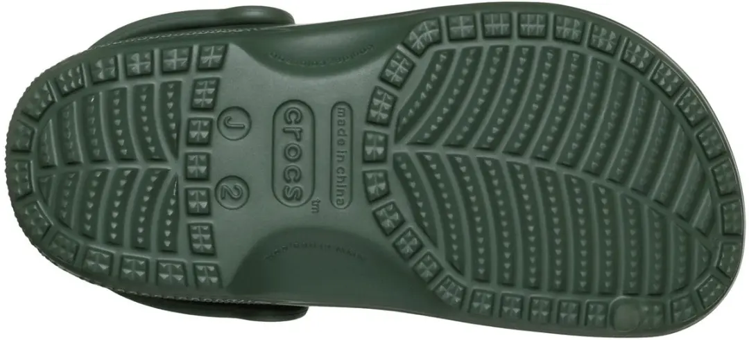 Crocs Classic Instappers Junior Slides 33/34 - Donkergroen