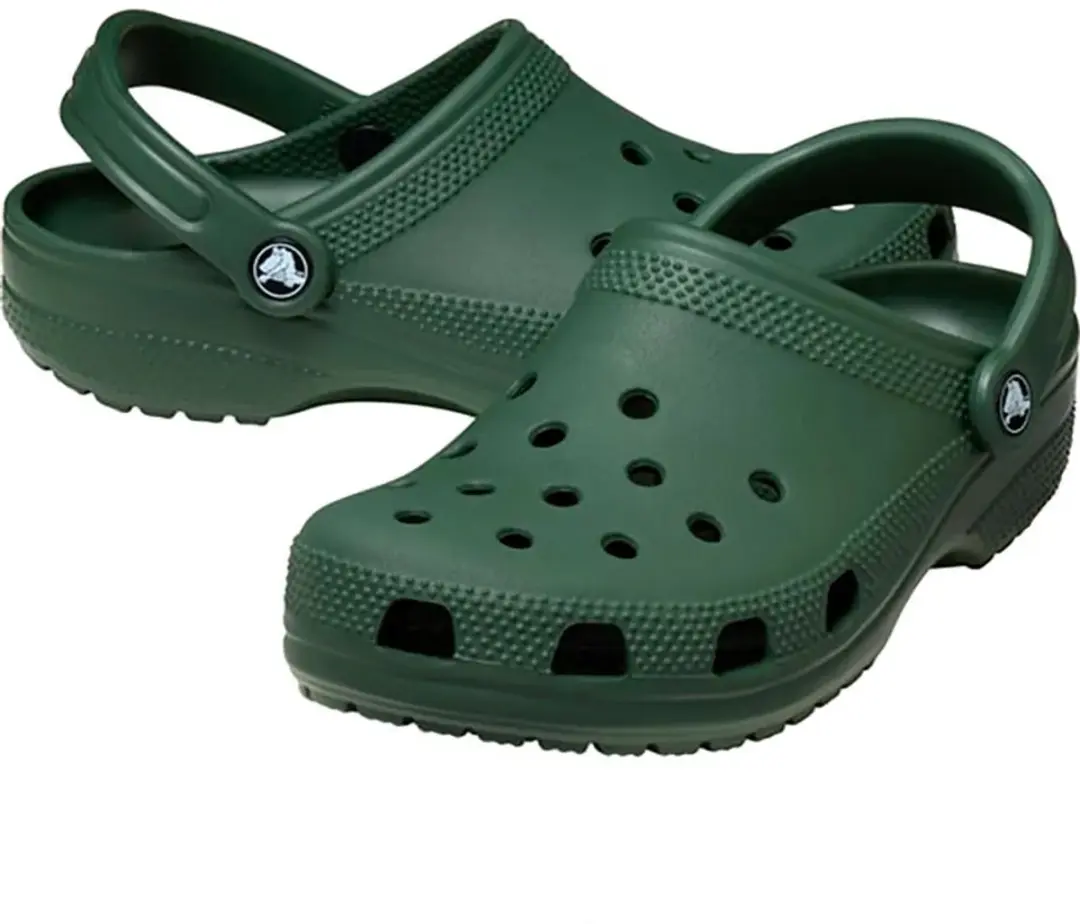 Crocs Classic Instappers Senior - Donkergroen