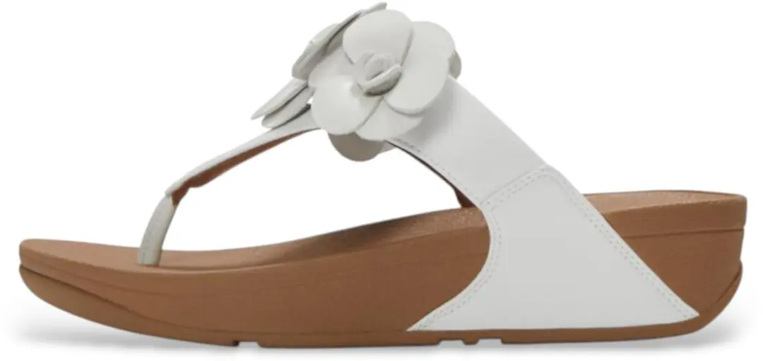 Fitflop Sandalen Lulu Bloem Teen-Post wit