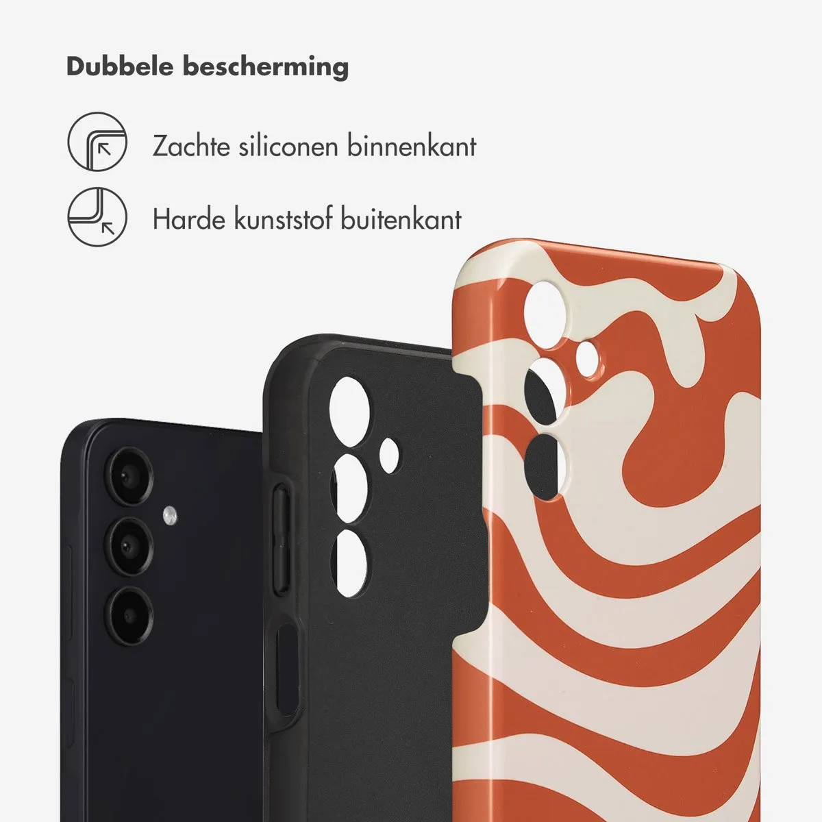 Selencia Hoesje Samsung Galaxy A15 Dream Swirl Orange