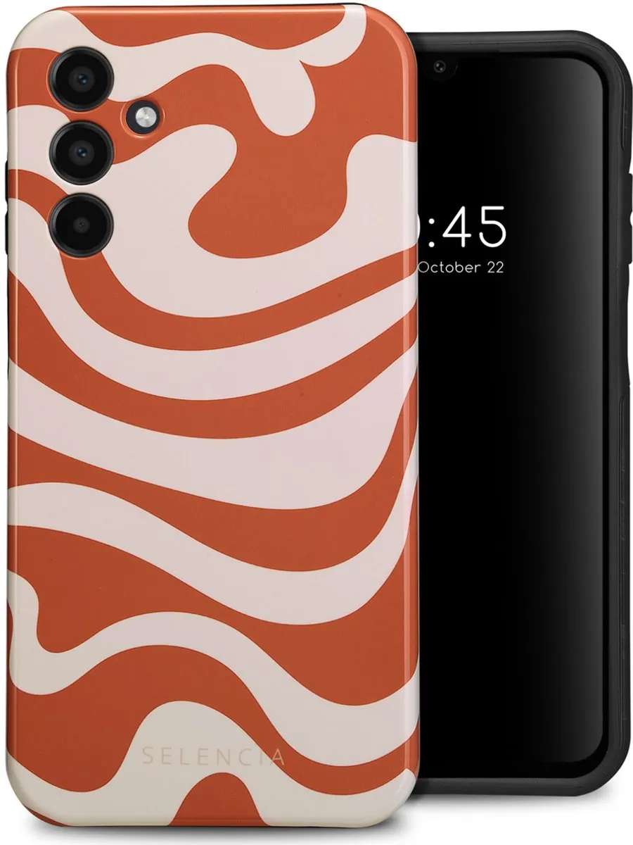 Selencia Hoesje Samsung Galaxy A15 Dream Swirl Orange