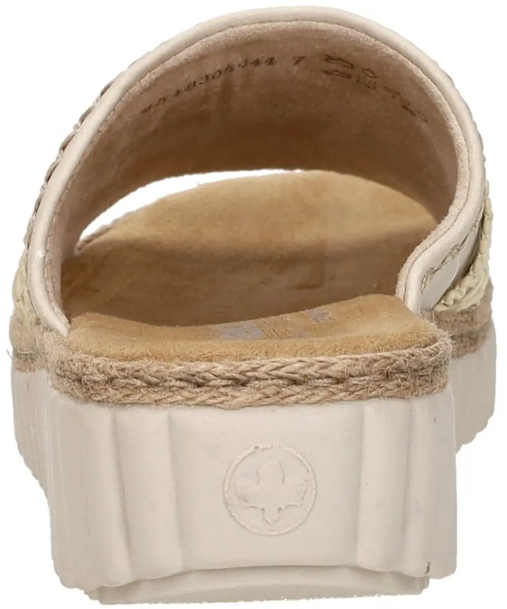 Rieker Slippers Beige Textiel - Maat 39 - afbeelding 6 van 6