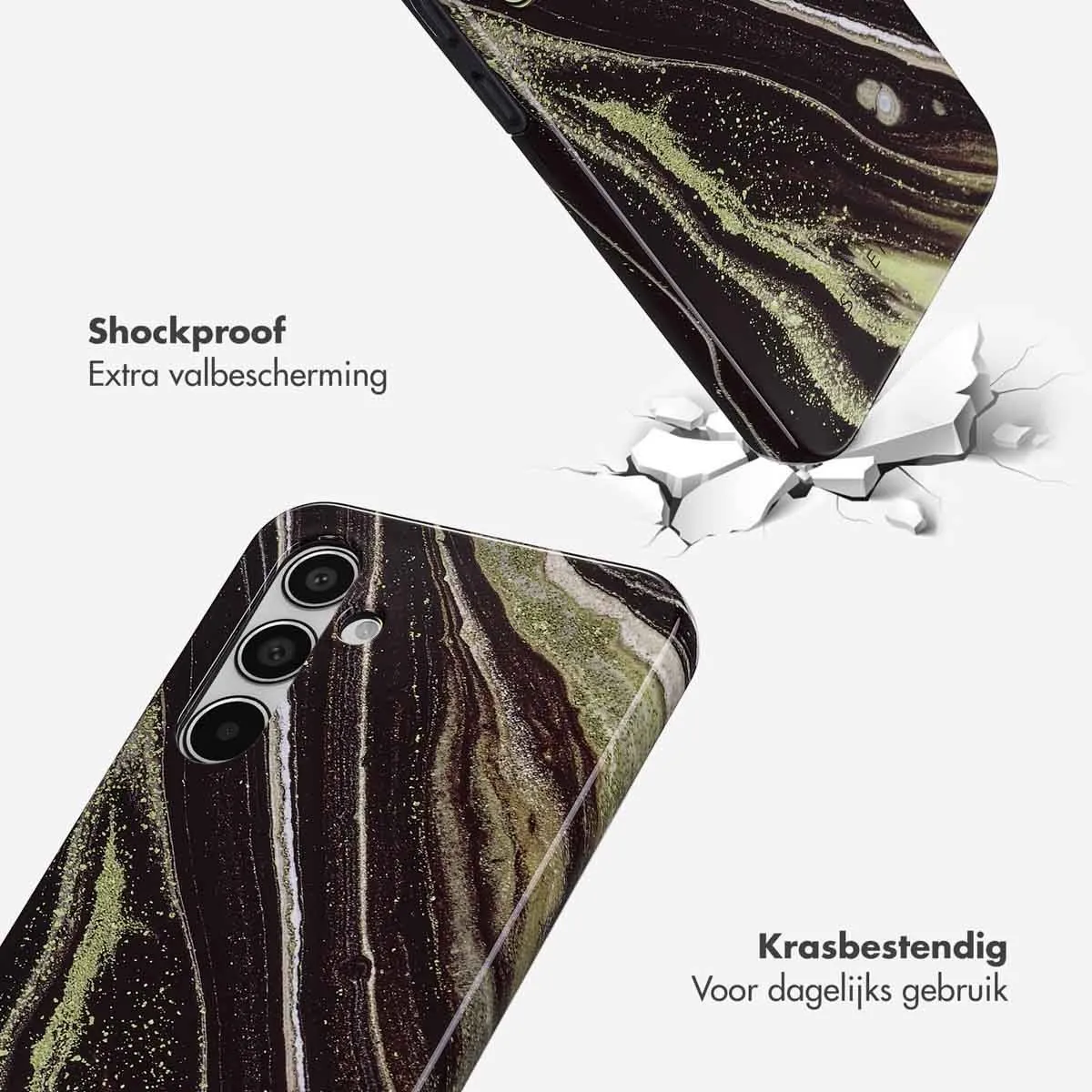 Selencia Hoesje Samsung Galaxy A55 - Chic Marble
