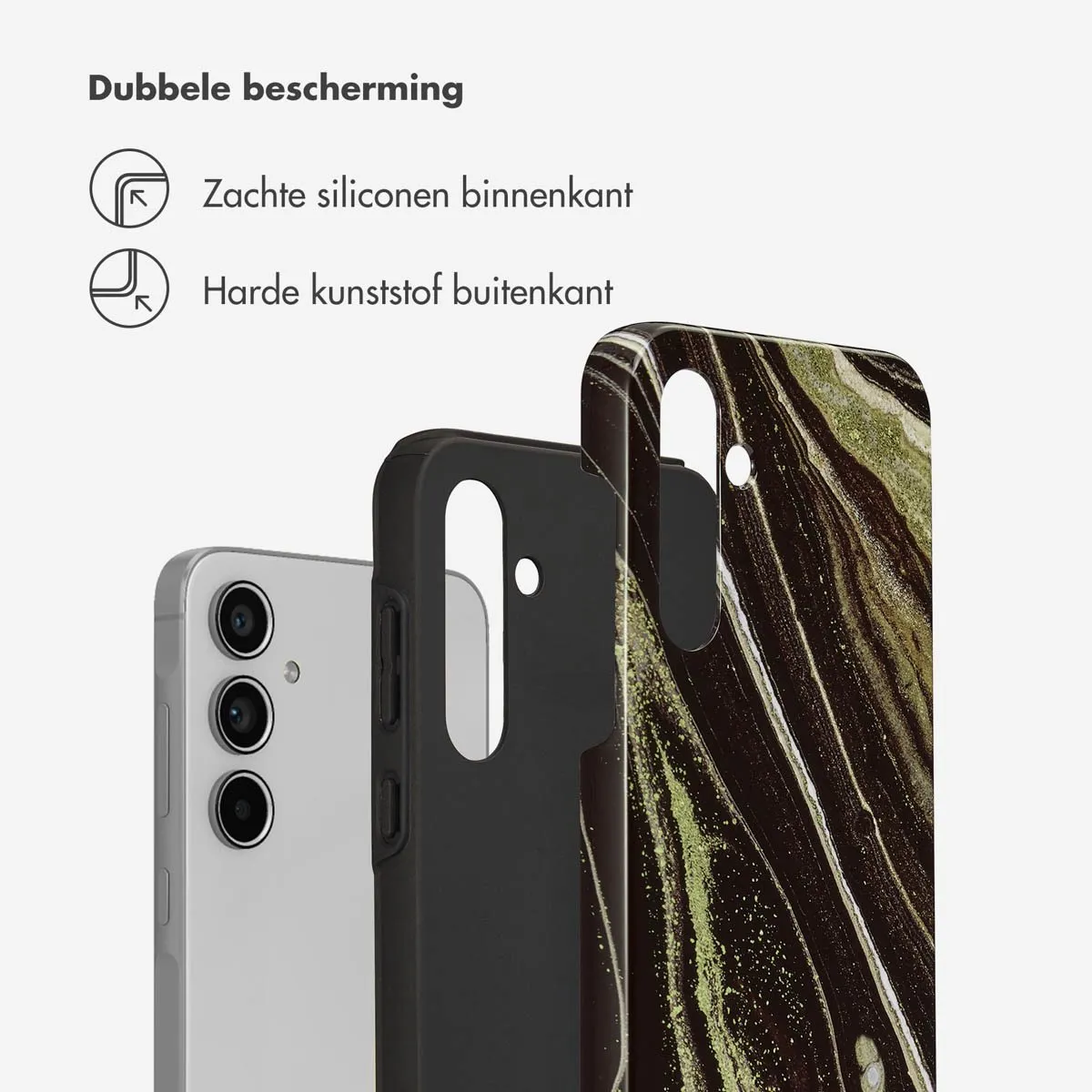 Selencia Hoesje Samsung Galaxy A55 - Chic Marble