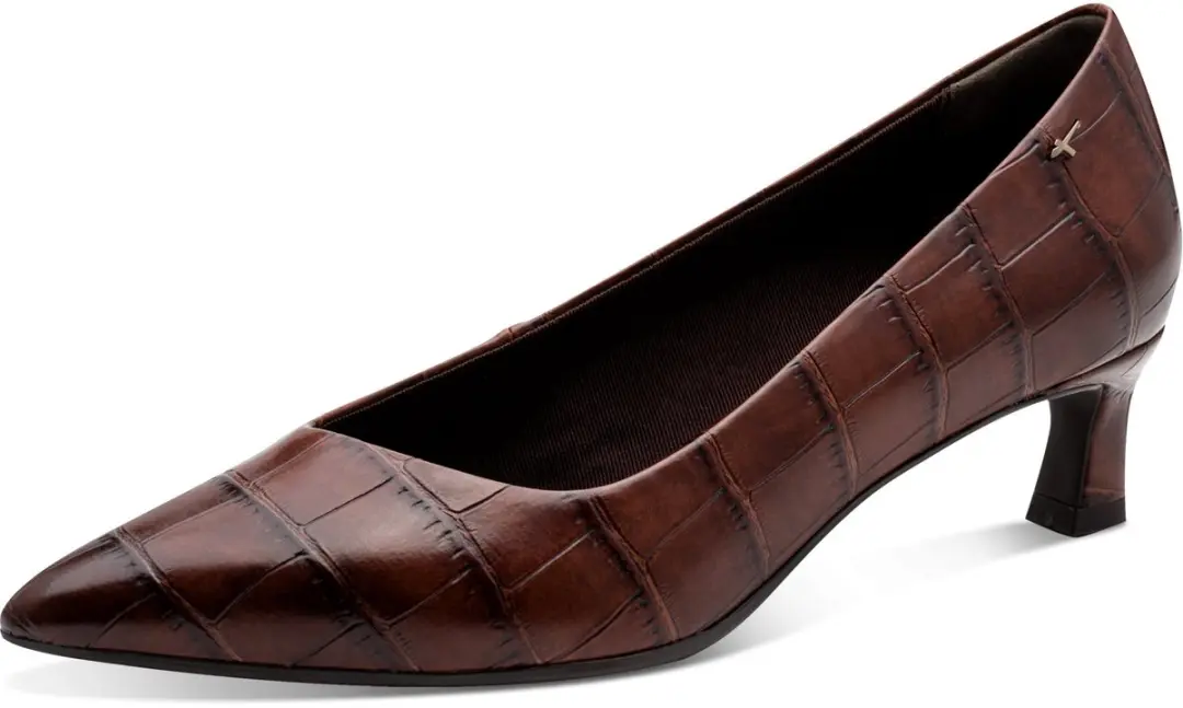 Tamaris Core Dames Pumps Queenie-hak - Muscat Croc
