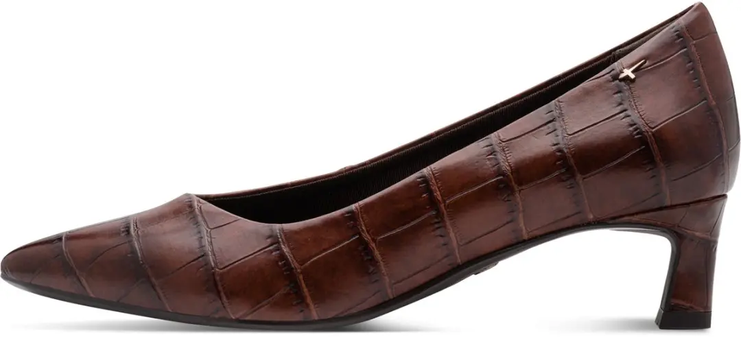 Tamaris Core Dames Pumps Queenie-hak - Muscat Croc