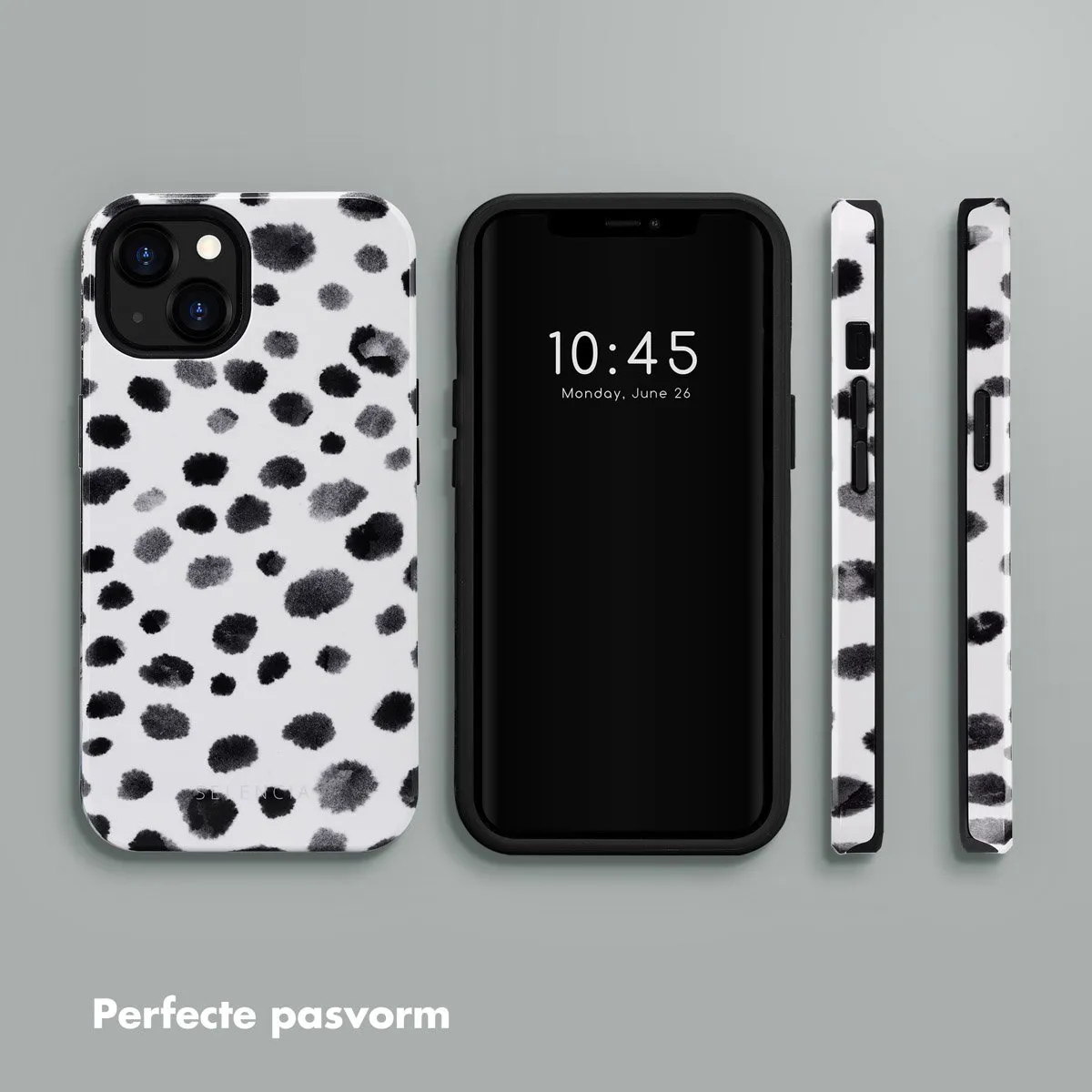 Selencia Hoesje iPhone 13 Trendy Leopard