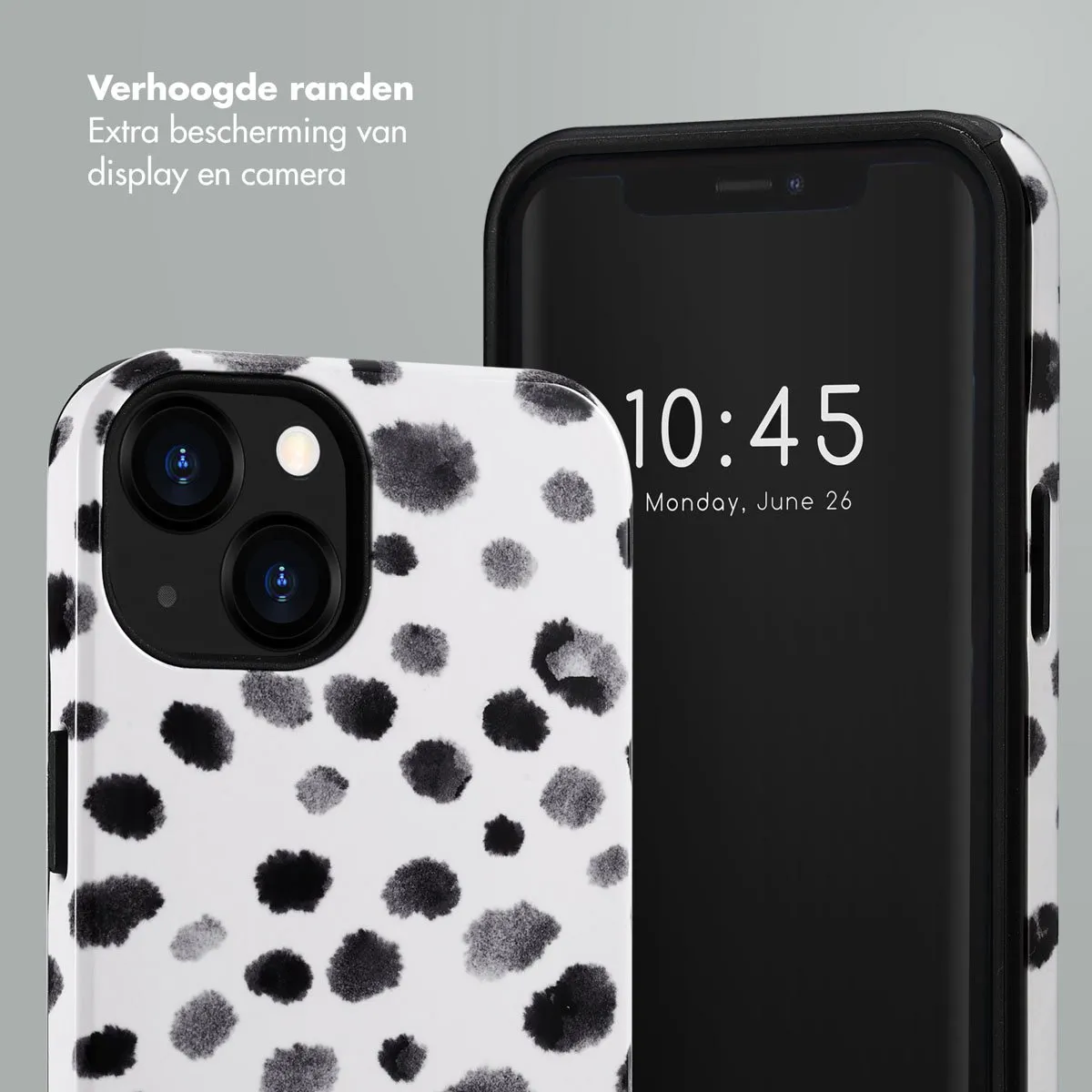 Selencia Hoesje iPhone 13 Trendy Leopard