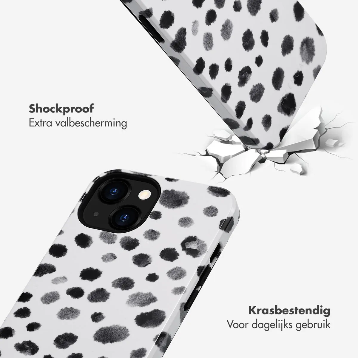 Selencia Hoesje iPhone 13 Trendy Leopard