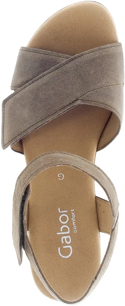 Gabor Dames Taupe Hak Sandalen 36 - afbeelding 4 van 6