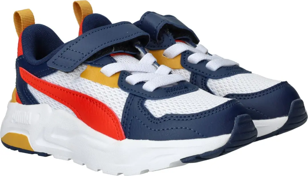 PUMA Trinity Lite AC+ PS Unisex Sneakers - PUMA White-Fierce Red-Persian Blue - afbeelding 4 van 6