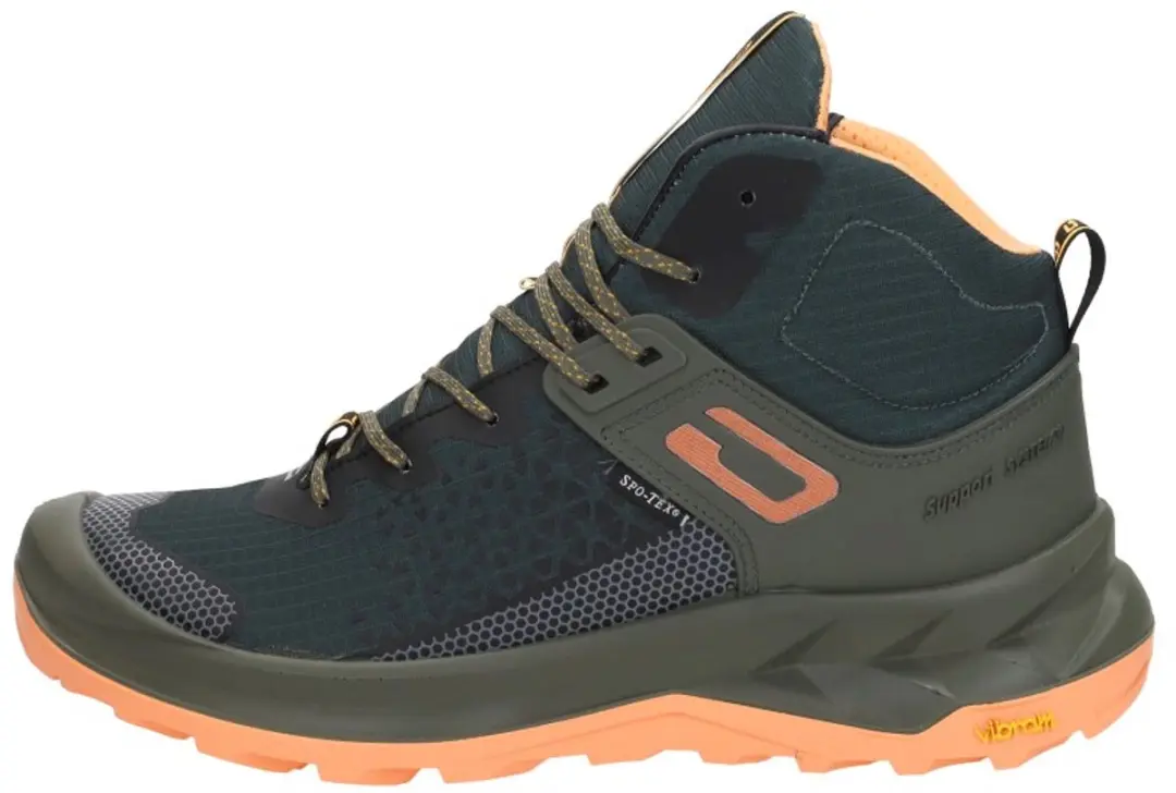 Grisport Explorer low groen roze wandelschoenen uni (15401-176) - afbeelding 2 van 6