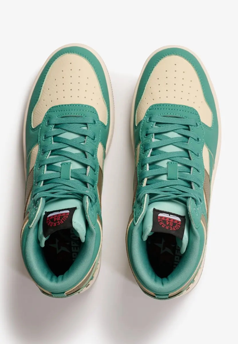 Superdry Vegan Jump Hoge Sneakers - Beryl Green - afbeelding 5 van 6