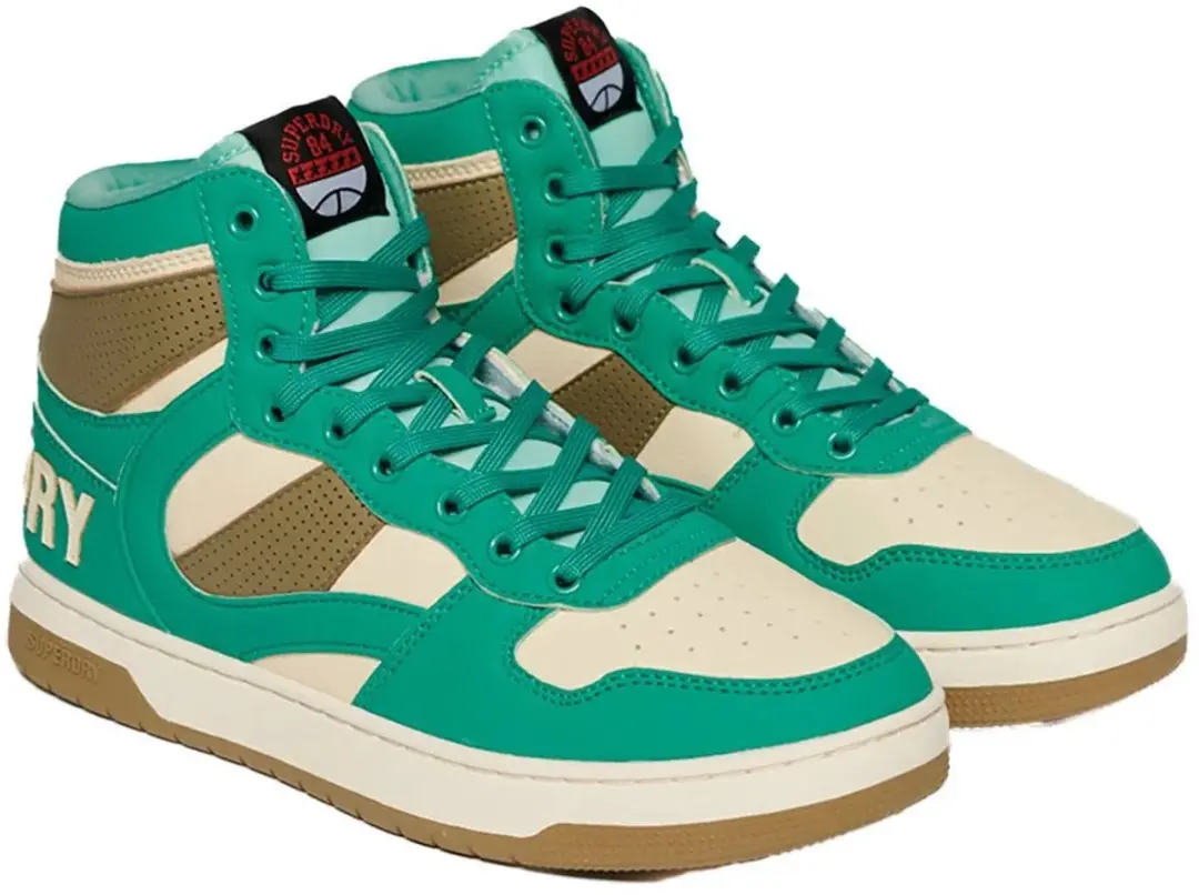Superdry Vegan Jump Hoge Sneakers - Beryl Green - afbeelding 6 van 6
