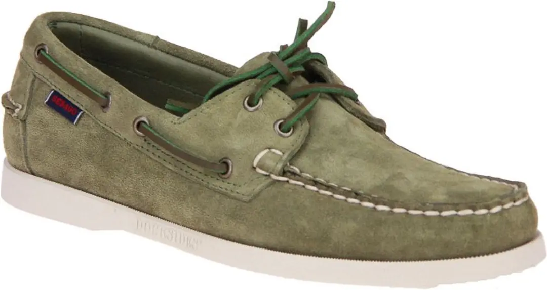 Sebago Docksides Portland Flesh Out Green Military